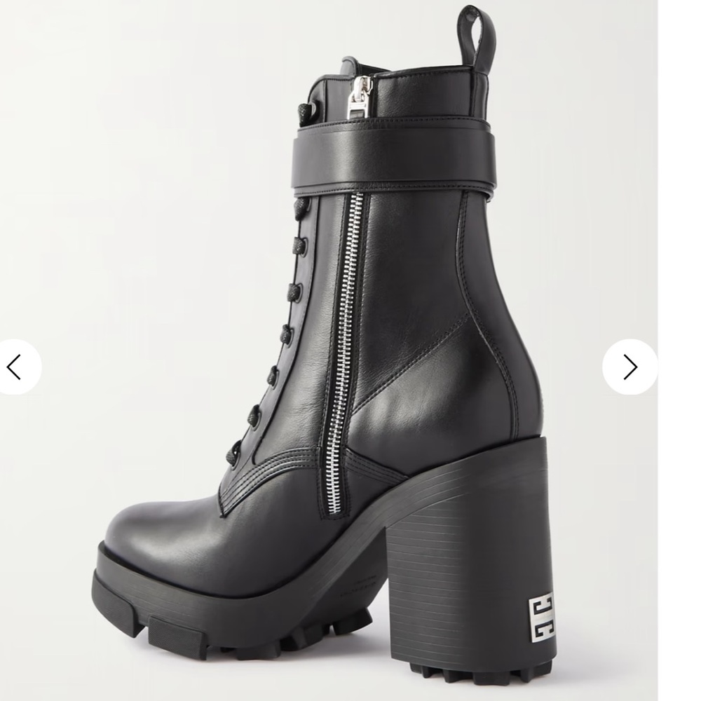 βΌοΈβͺοΈGivenchy β LEATHER COMBAT BOOTS βͺοΈβΌοΈ - Picture 3 of 11